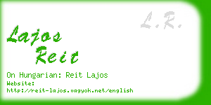 lajos reit business card